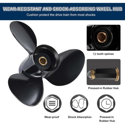 OEM Upgrade 12 1/4X15 OEM #778774 Aluminum Boat Propeller Fit BRP Johnson Evinru