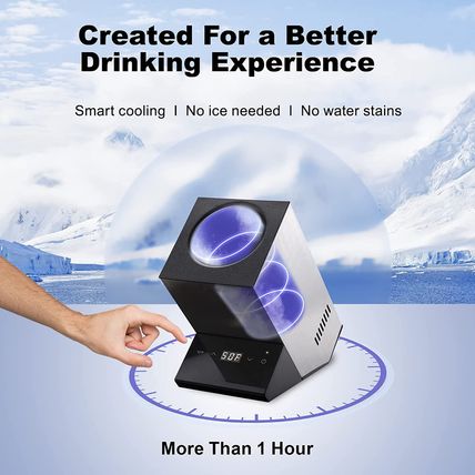 Electric Wine Chiller, Single Bottle Cooler for 750Ml Wine or Some Champagne,Sta