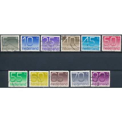Crouwel Numeral: 11 Values - Netherlands 1976/91 - Used Hinged (C)
