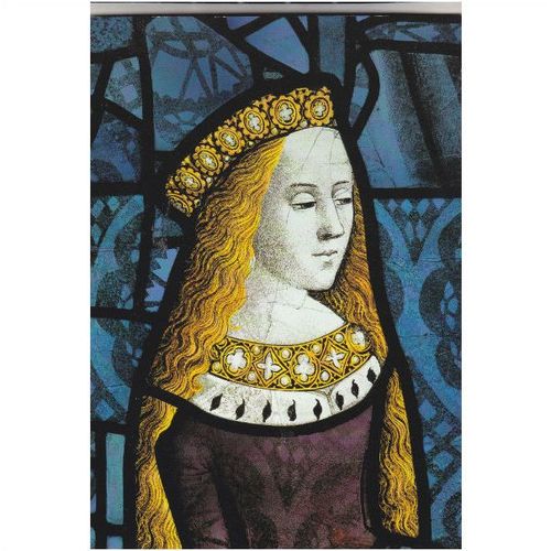 Colour Postcard -Princess Cecily (1469-1507) Stained & painted Glass