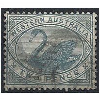 Western Australia 1885 SG96 2d Bluish-Grey Fine Used...