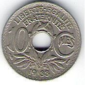 FRANCE 10 CTS 1933