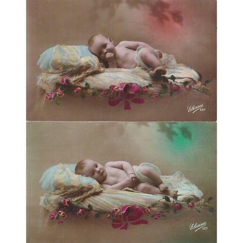 2 CARTES POSTALES - Bébé - ref 9