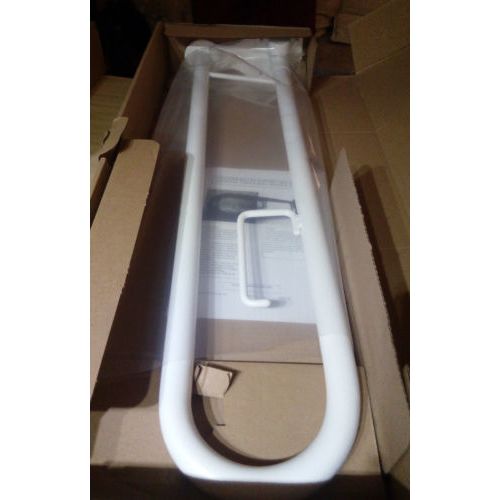 Twyford Avalon AV4910 Hinged Support Arm with Toilet Roll Holder *White*