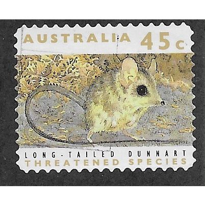 AUS 1992 45c (S/A) 'LONG TAILED DUNNART'(PHOS )(LITHO) FINE USED (EBID60-042)