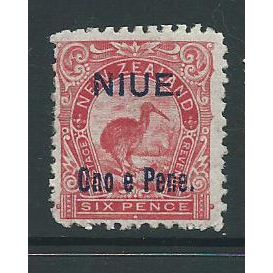 niue stamp sg14 rose red sg 14 hm