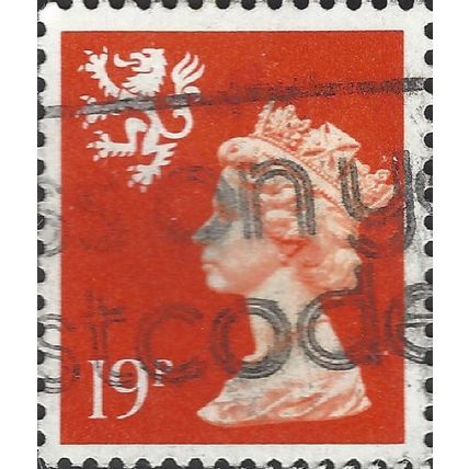 SCOTLAND, Queen Elizabeth II, Machin, red 1988, 19p, #5
