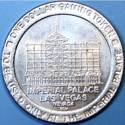 Imperial Palace. $1 Casino Token. Las Vegas, NV. F12.