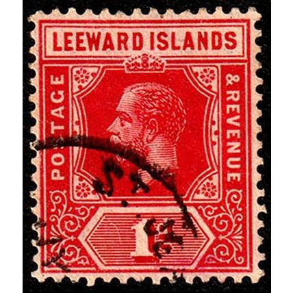 Leeward Islands 1912 King George V 1d Used Stamp KG V