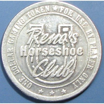 Horseshoe. $1 Casino Token. Reno, NV. T25.