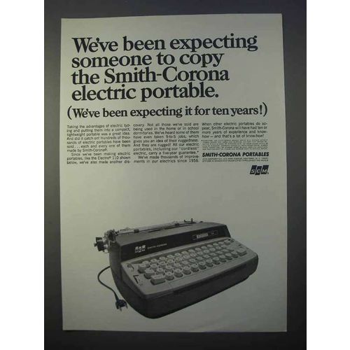 1966 Smith-Corona Electra 110 Typewriter Ad - Expecting