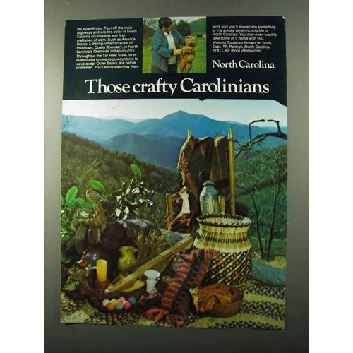 1971 North Carolina Tourism Ad - Crafty Carolinians