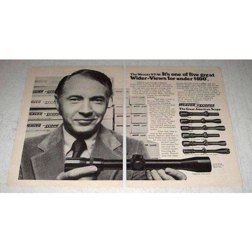 1976 Weaver V7-W Scope Ad