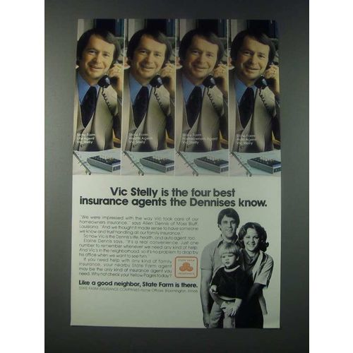 1978 State Farm Insurance Ad - Vic Stelly