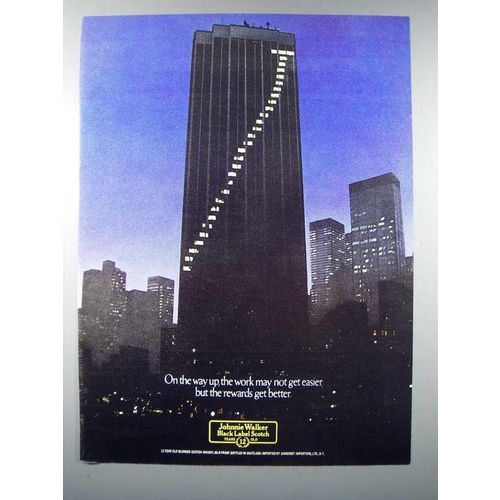 1979 Johnnie Walker Black Scotch Ad - Rewards Better