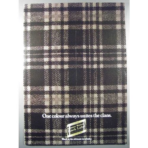 1979 Johnnie Walker Black Scotch Ad - Unites The Clans