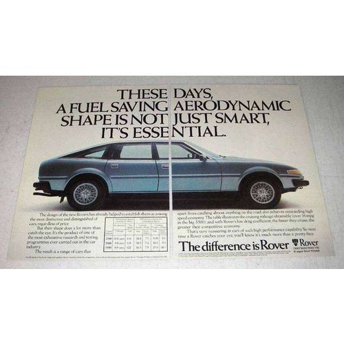 1979 Rover Car Ad - Fuel Saving Aerodynamic
