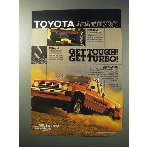 1986 Toyota 4x4 Turbo SR5 Xtracab Sport Truck Ad