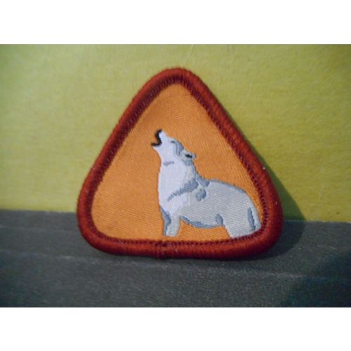 Boy Scouts Merit Badge Wolf (Orange)