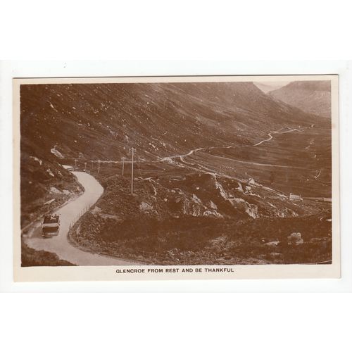 Clencroe from Rest and be Thankful RP Postcard