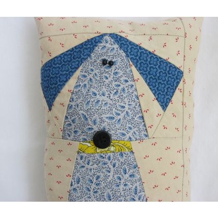 2 Sided Dog Handmade Mini Pillow Tucks Ornies Bowl Filler Home Decor