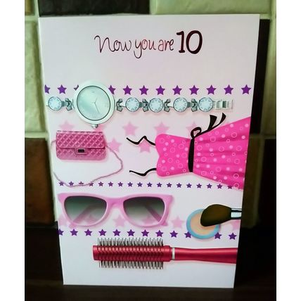 Age 10 Birthday Card - ( CHEAP COLLECTION ONLY CARDS ) - 001