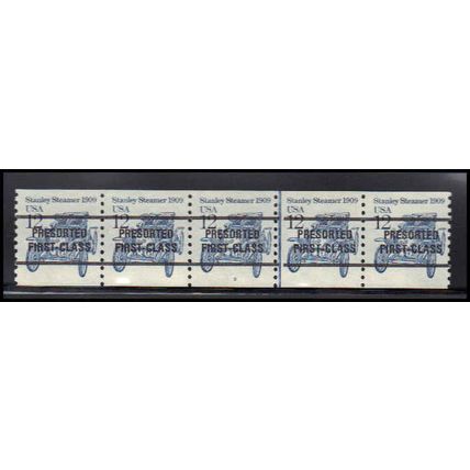 2132a 12c Stanley Steamer Fine MNH Dry Gum PNC 2/5 Line Gap X2066