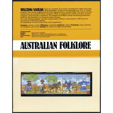 AUSTRALIA 1980 Folklore Se-tenant strip of 5 stamps (SG742a) STAMP PACK MNH