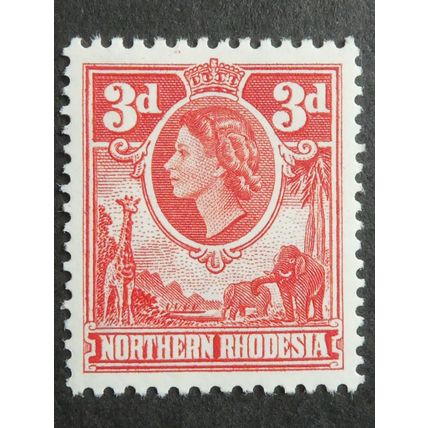 NORTHERN RHODESIA 1953 Queen Elizabeth 3d SG65 Unmounted Mint