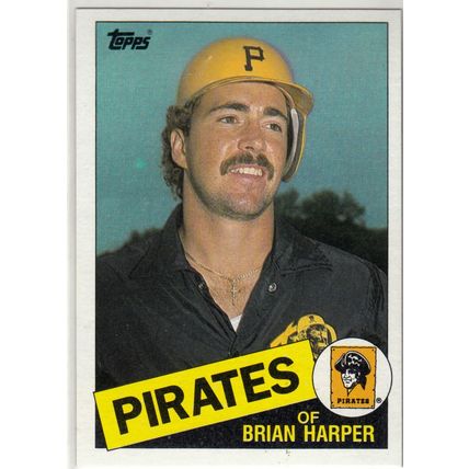 1985 Topps Baseball card 332 Brian Harper