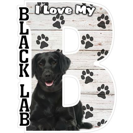 I Love My Black Lab Fridge Magnet