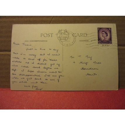 THE NATIONAL GALLERY, LONDON, used vintage postcard 1965 postmark /
