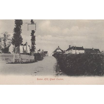 Duton Hill Great Easton Dunmow Pub Antique Postcard