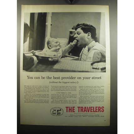 1957 The Travelers Insurance Ad - You can be the best provider on your street