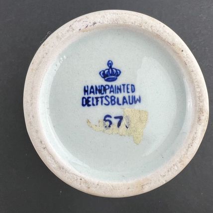 Delft Blue Beer Stein Mug Tea Candle Holder Regina Handpainted DelftsBlauw
