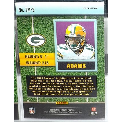 2021 Panini Mosaic DAVANTE ADAMS (Packers) Touchdown Masters Mosaic #TM-2