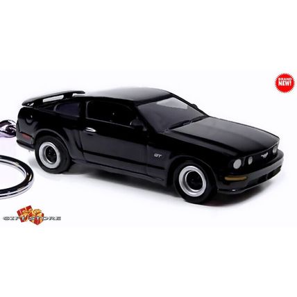 RARE KEYCHAIN TRIPLE BLACK FORD MUSTANG GT CUSTOM Ltd EDITION GREAT GIFT