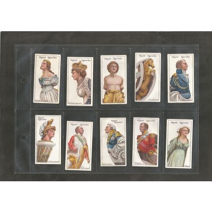 Original Vintage Cigarette Cards Full Set of 25 Ships Figureheads from 1912