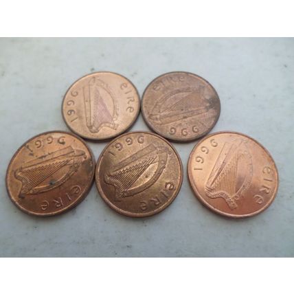 Ireland (Eire) - 10 - 1p coins - dated 1996