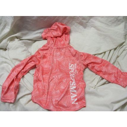 World Wide Sportsman Hooded Girls T-Shirt Coral Palm T Surfcast/CRLPM/2T