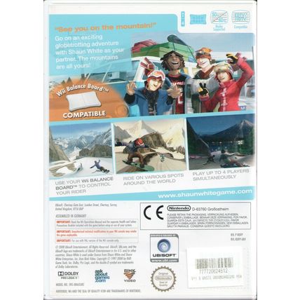 Wii - Shaun White Snowboarding: Road Trip (Nintendo Wii, 2008) - COMPLETE