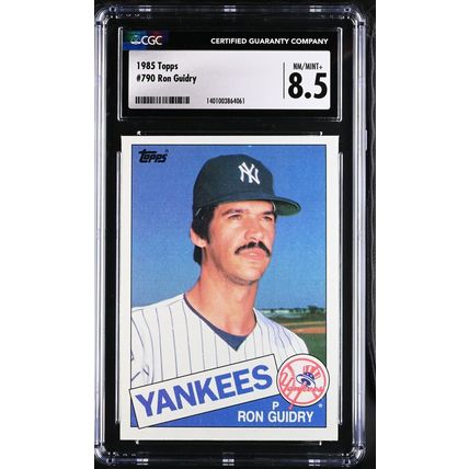 1985 Topps Ron Guidry #790 CGC 8.5 P1366
