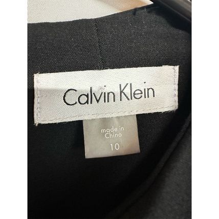 Calvin Klein Women's Black Sleeveless Sheath Dress Size 10 Belted
