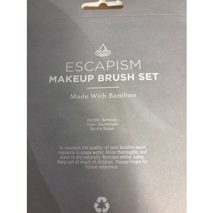 Makeup brush set - Escapism. Bamboo handles.