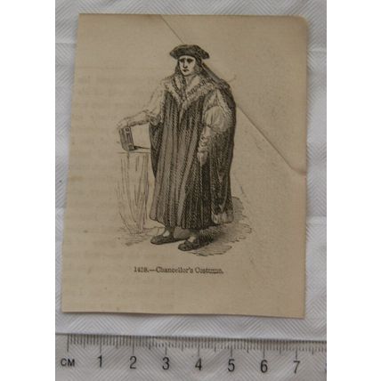 1860s engraving - Chancellor's costume