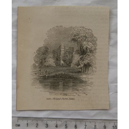 1860s engraving - Wolsey's Tower, Esher