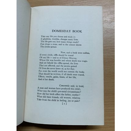1921 1ST EDITION "DOMESDAY BOOK" EDGAR LEE MASTERS POETRY ANTIQUE BOOK (P4)