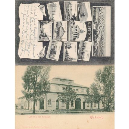 Bicycles Transport at Bloemfontein Maitland Street South Africa 2x Postcard s