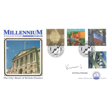 Lord King Of Wartnaby London City Finance Benham Hand Signed FDC