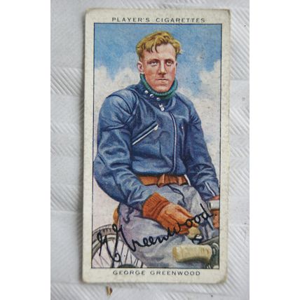 1937 Players Speedway Riders No. 16 George Greenwood, Nottingham